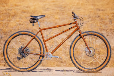 Modern steel klunker mountain bike