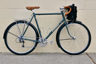 Custom steel randonneuring bike
