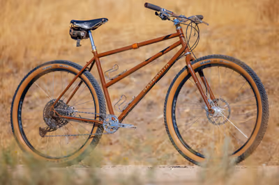 Steel klunker mountain bike