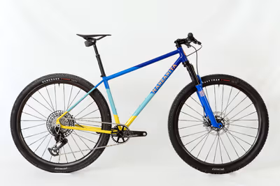 Ultralight steel hardtail weighs a little under 20lbs