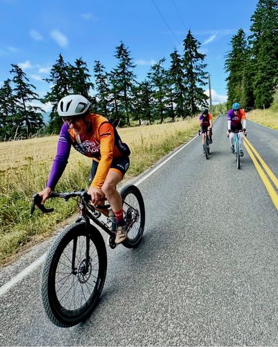 Ward's Whippet on a training ride in Washington.