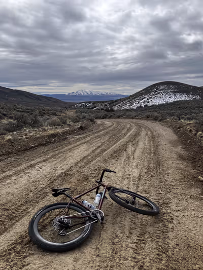 Riding my Whippet near Stillwater Wildlife Preserve in Nevada