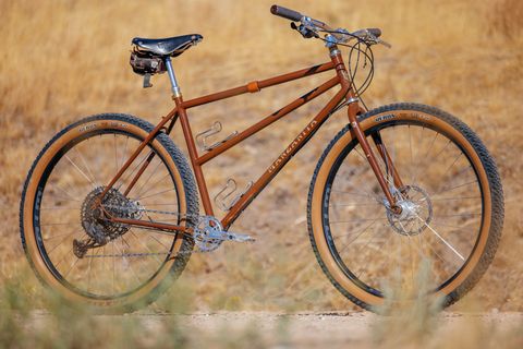 Steel klunker mountain bike