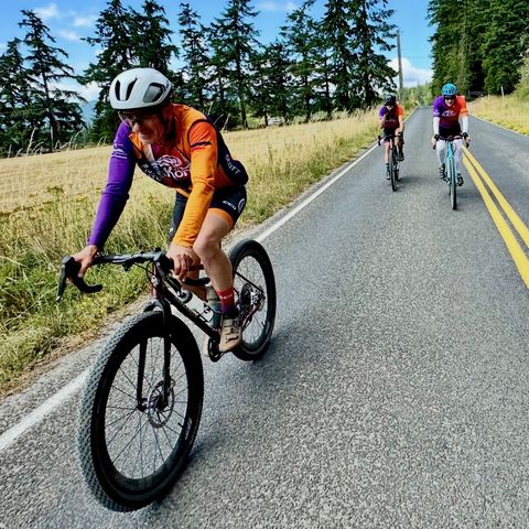 Ward's Whippet on a training ride in Washington.
