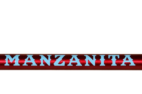 Whippet color scheme is ruby red with baby blue graphics